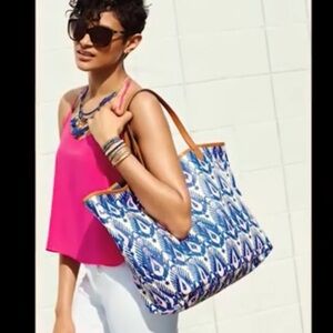 Stella & Dot Ikat Voyage Tote